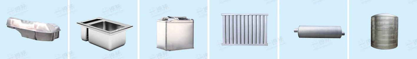 Welded metal tank sample produced by resistance seam welding Welded metal tank sample produced by resistance seam welding